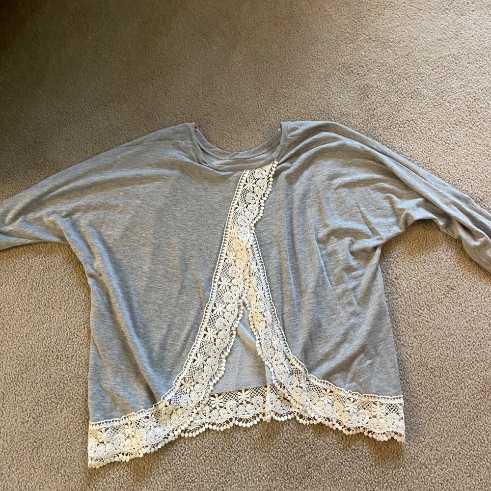 Francesca’s Open Back Sweater